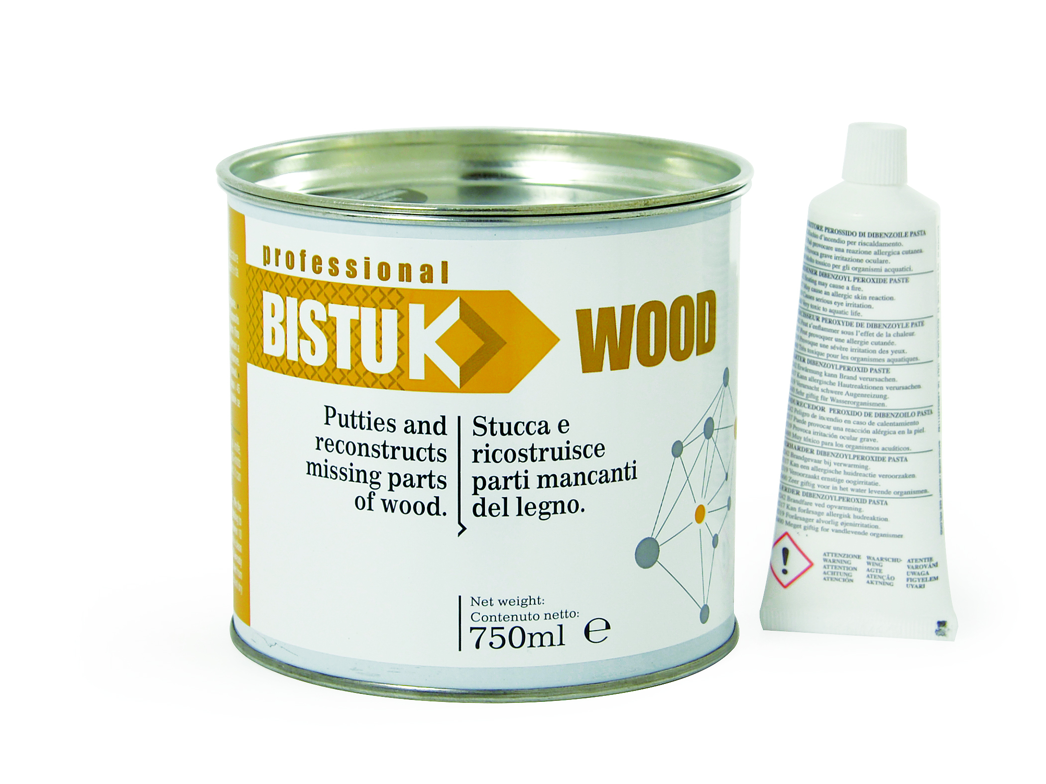 STUCCO BICOMPONENTE BISTUK 750ML BIANCO - Prodotti in vendita